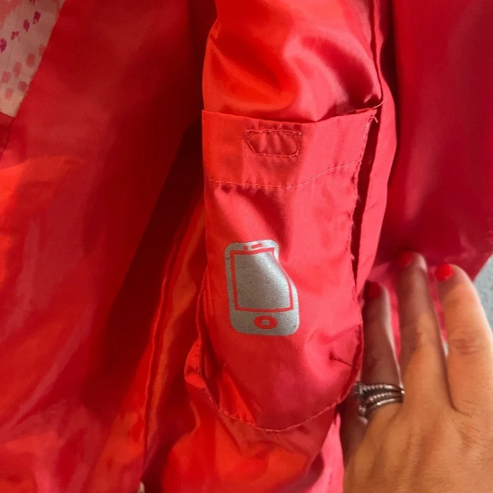 London Fog Kids Bright Red Raincoat‎ Size 7/8 Summer Fall Back to School